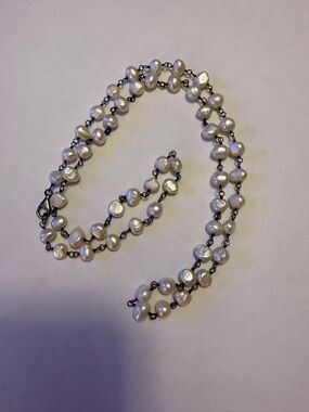 Silpada long freshwater pearl necklace